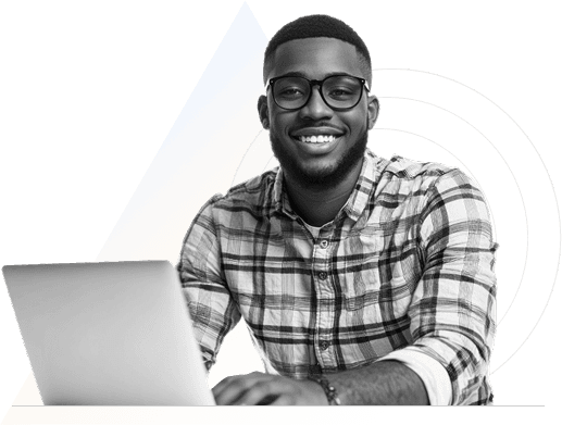 Person working on laptop